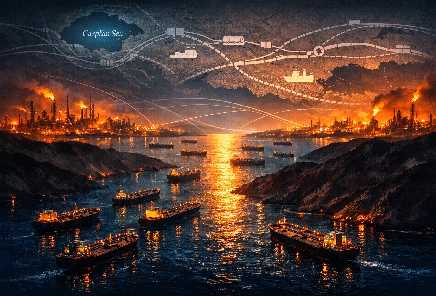 تاثیر ژئواکونومیکی انسداد تنگه هرمز بر قفقاز جنوبی